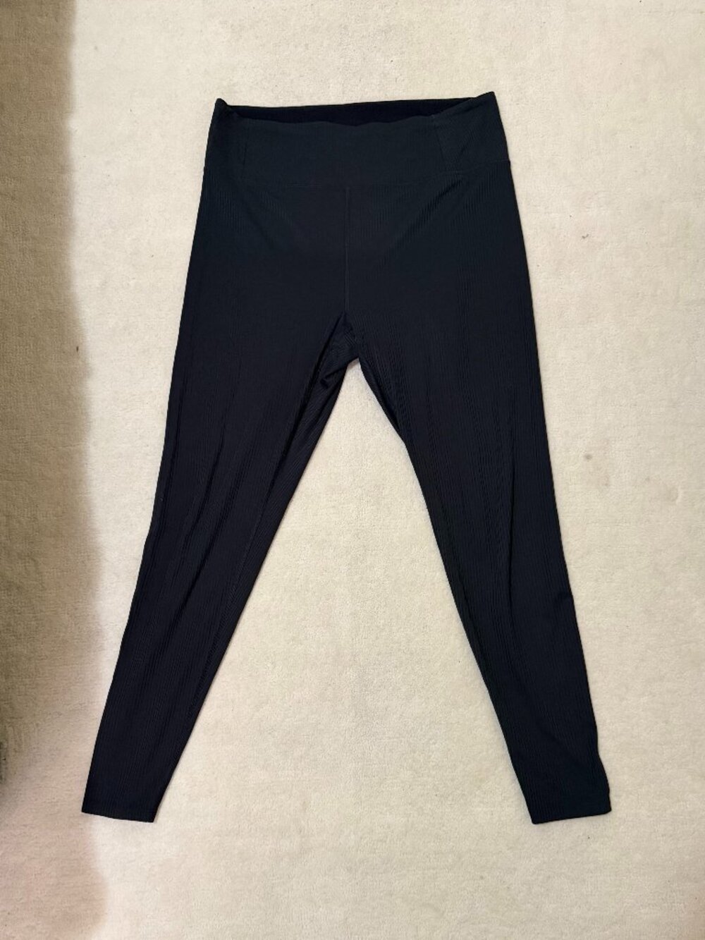 Girlfriend Collective Black RIB full length leggings